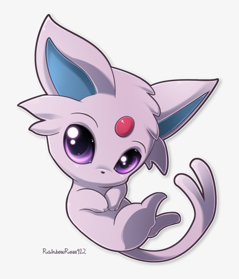 Chibi Espeon By Rainbowrose912 - Pokemon Espeon Chibi, transparent png