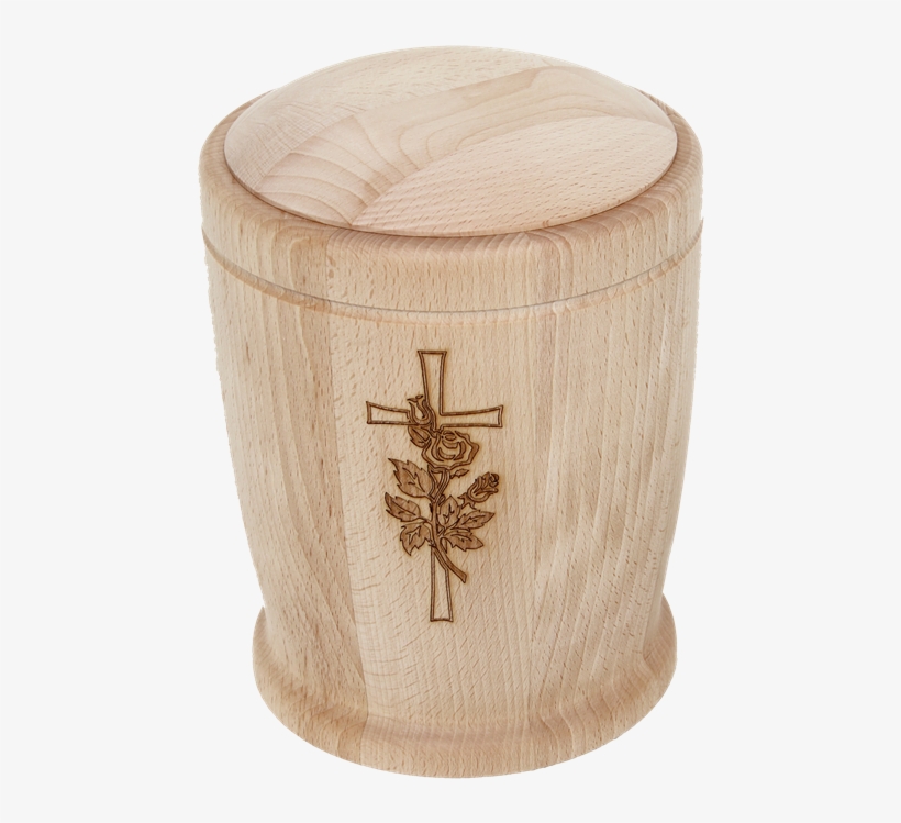 Wooden Urn Beech Cross Flower - European Beech, transparent png