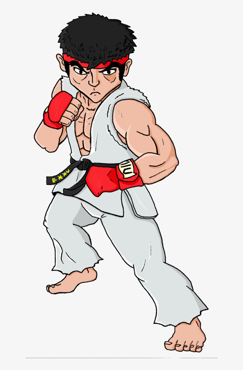 My Ryu Amiibo Was My Life Drawing Model By Thesurfingwaffleah - Drawing, transparent png