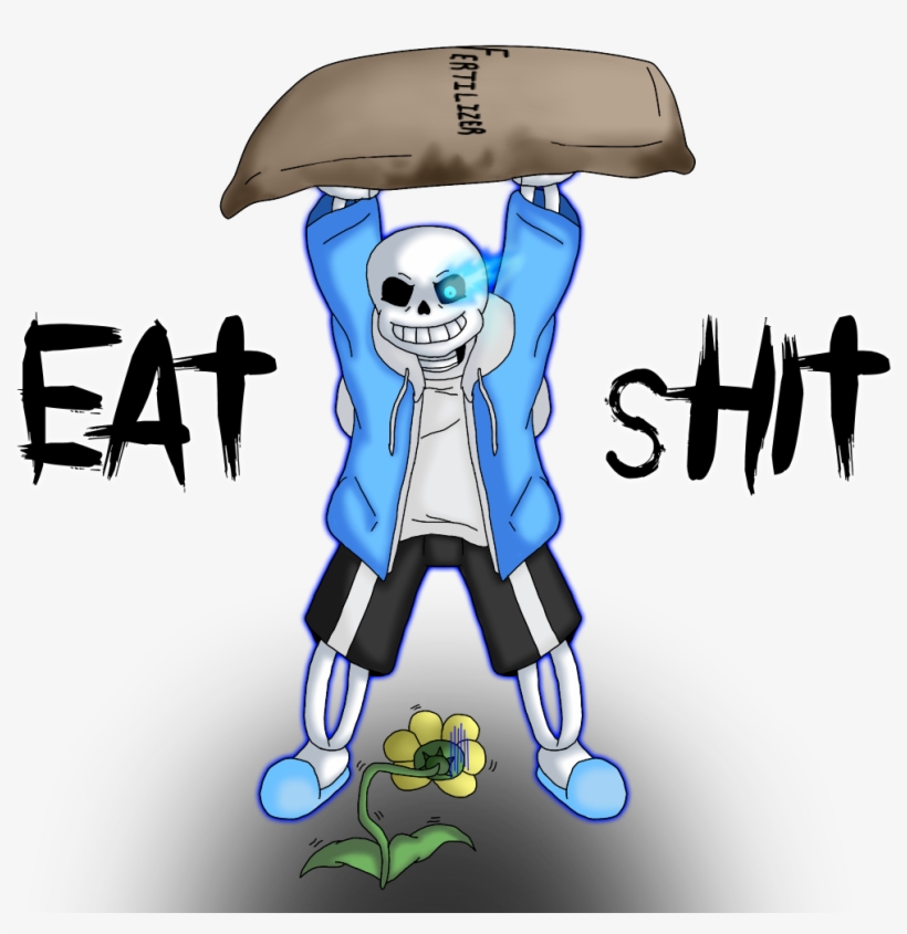 Eat Shit Flowey - Flowey Eats Shit, transparent png