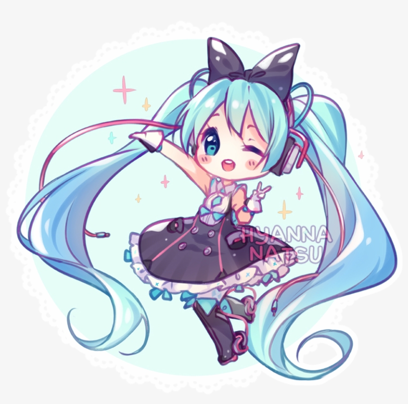 Miku Magical Mirai By Hyanna-natsu - Hatsune Miku Chibi Magical Mirai, transparent png
