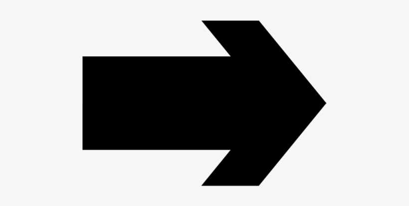 Icono De Flecha En Estilo Plano - Right Arrow, transparent png