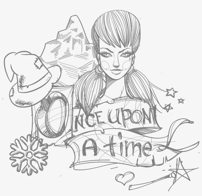 Bulgaria The And Winter Whirlwinds - Once Upon A Time Fairy Tale Clipart Black And White, transparent png