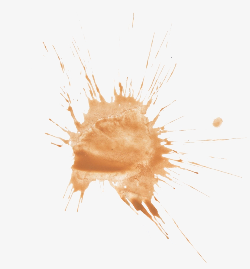 Watercolor Splashes Png Download - Brown Pink Watercolor Splat, transparent png