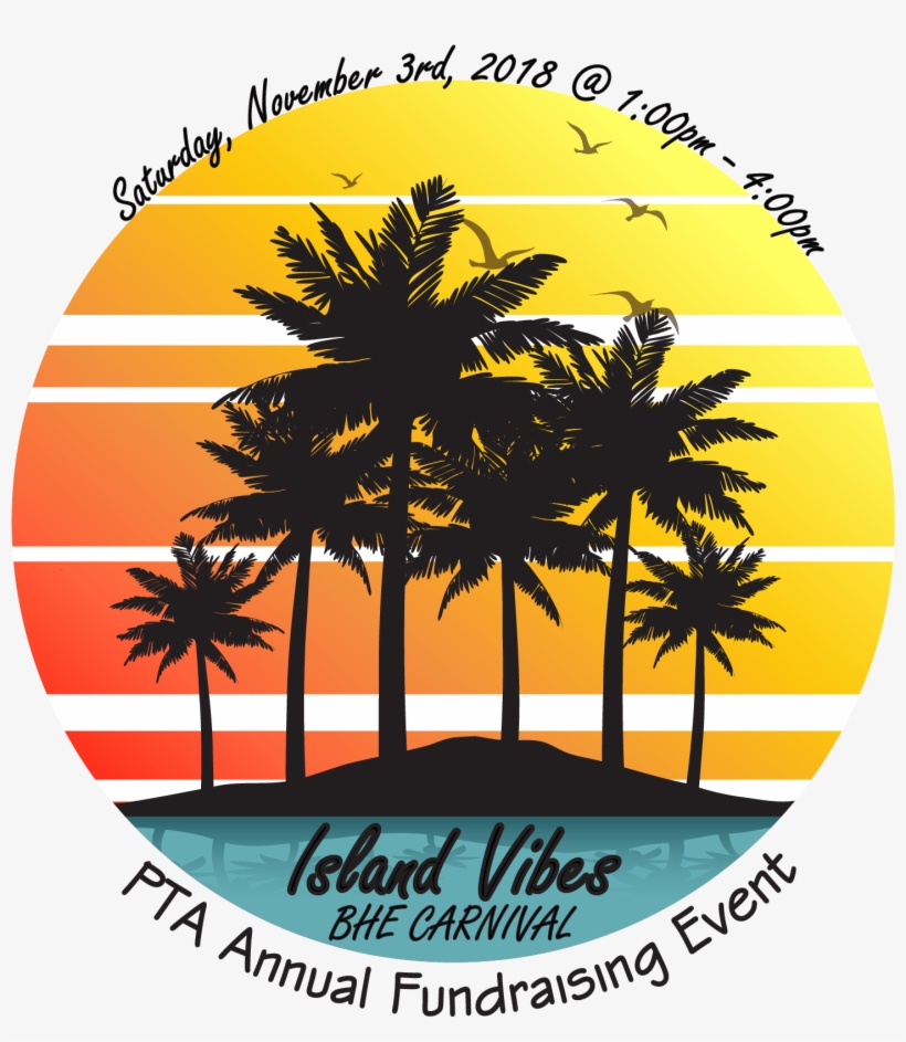 Come Join Our Carnival Chair, Ferrin Deloach, For A - Sunset Palm Tree Clip Art, transparent png