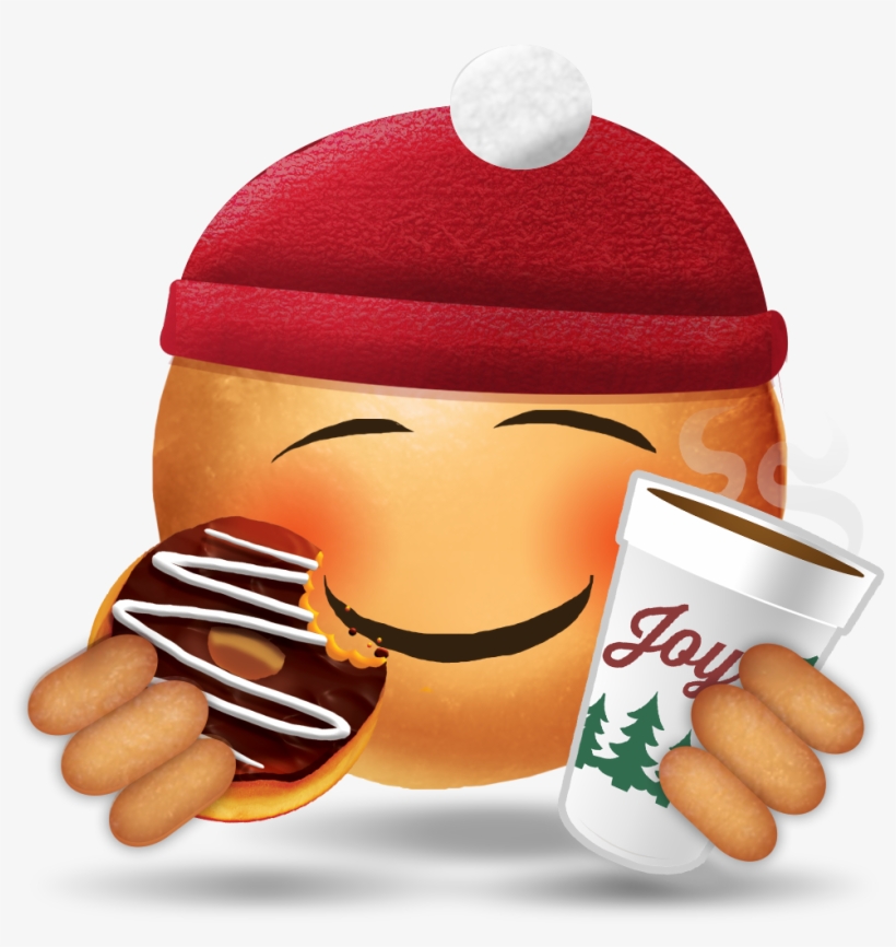 Dunkin' Donuts Holiday Emoji - Dunkin Donuts Emoji, transparent png