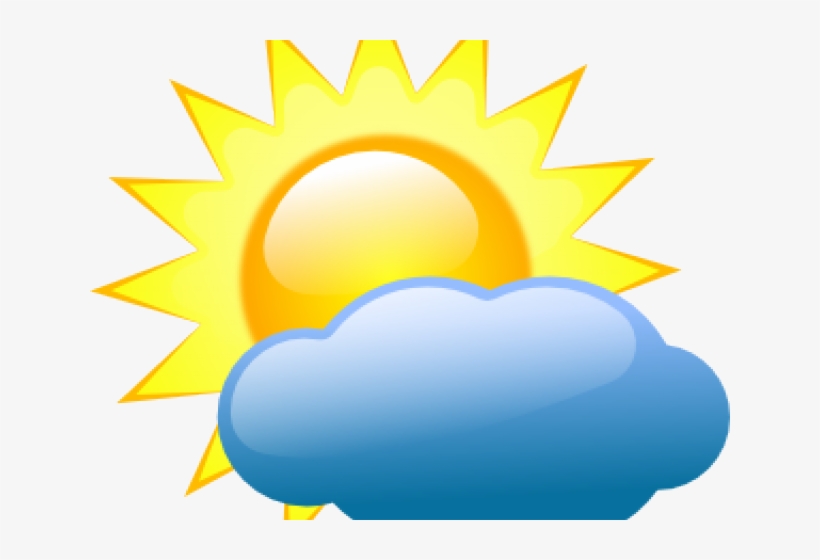Download Transparent Weather Clipart Transparent - Partly Sunny Clip