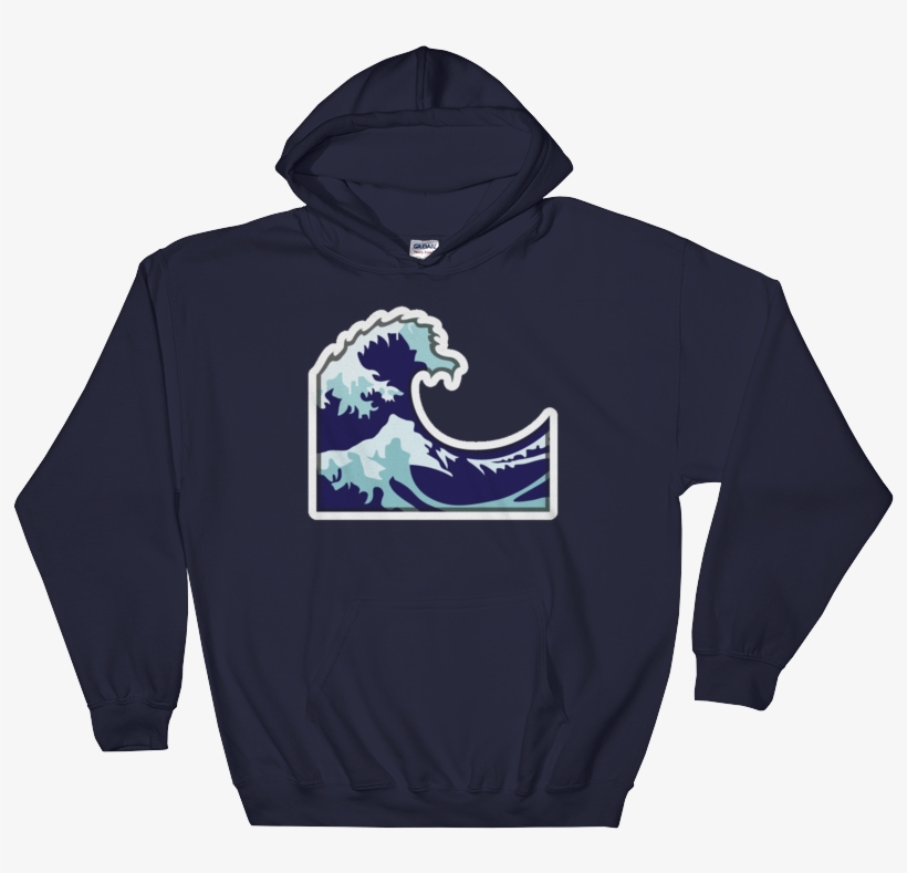 Water Wave-just Emoji - Super Depressed Hoodie, transparent png