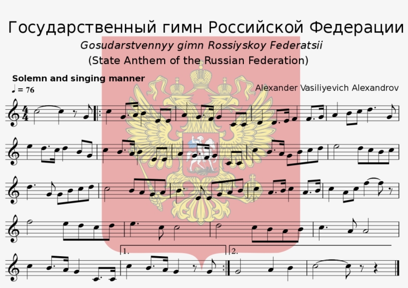 Simple Instrumental Music Sheet Of The Anthem, transparent png