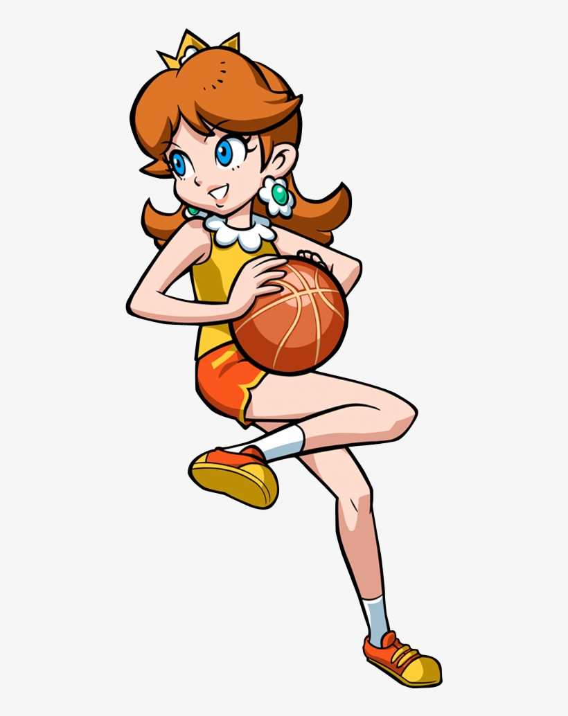 Princess Daisy Princess Daisy Soccer - Princess Daisy Mario Hoops 3 On 3, transparent png