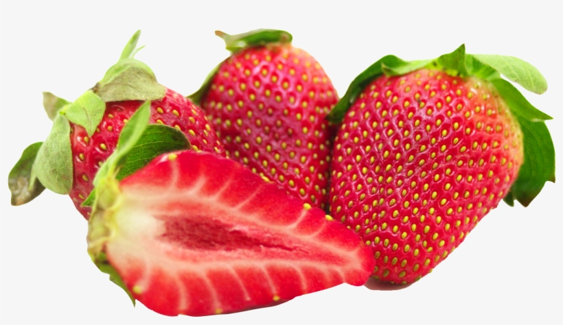 Strawberries With Leaves Png Image - Strawberries Png, transparent png