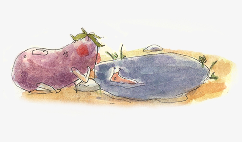 Selected Images From A Short Story About An Eggplant - Illustration, transparent png