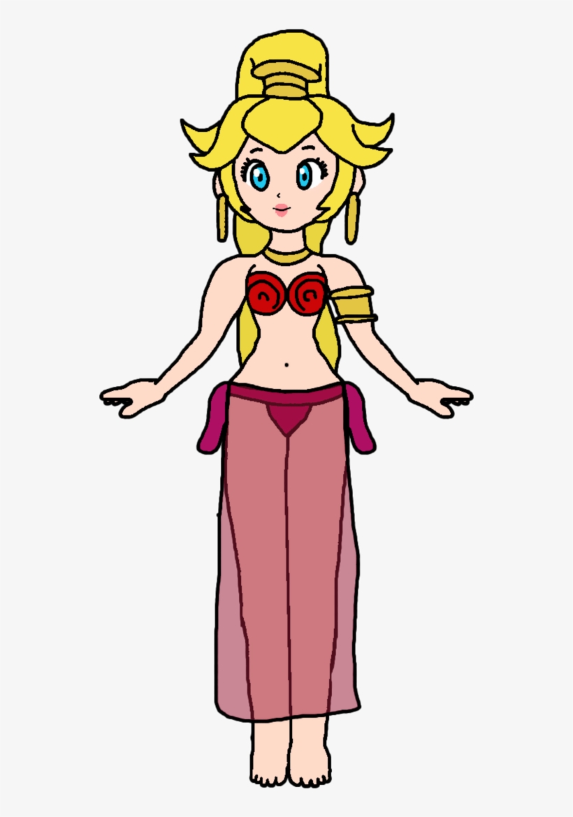 Black And White Download Genie S Arabian Dancers By - Princess Peach Katlime, transparent png