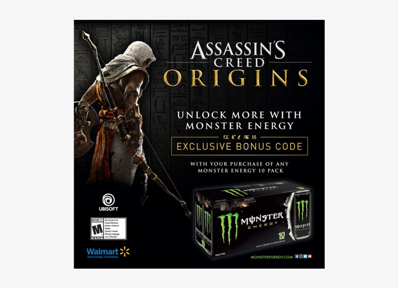 Driving Sales For Monster Energy - Assassin's Creed 2018 Calendar, transparent png
