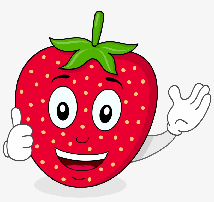 19 Strawberries Clip Free Library Healthy Fruit Huge - Cartoon Images Of Strawberry, transparent png