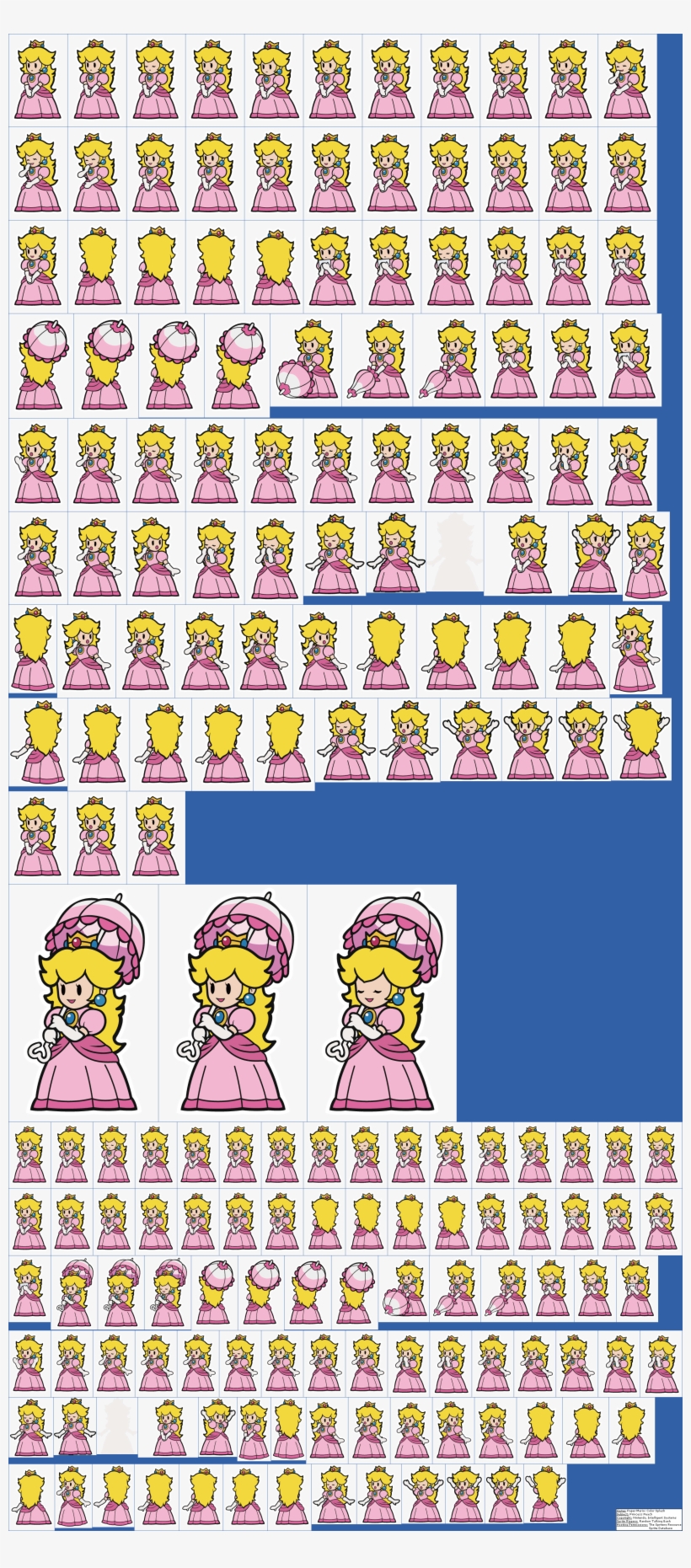 Click For Full Sized Image Princess Peach - Paper Mario Color Splash Peach, transparent png