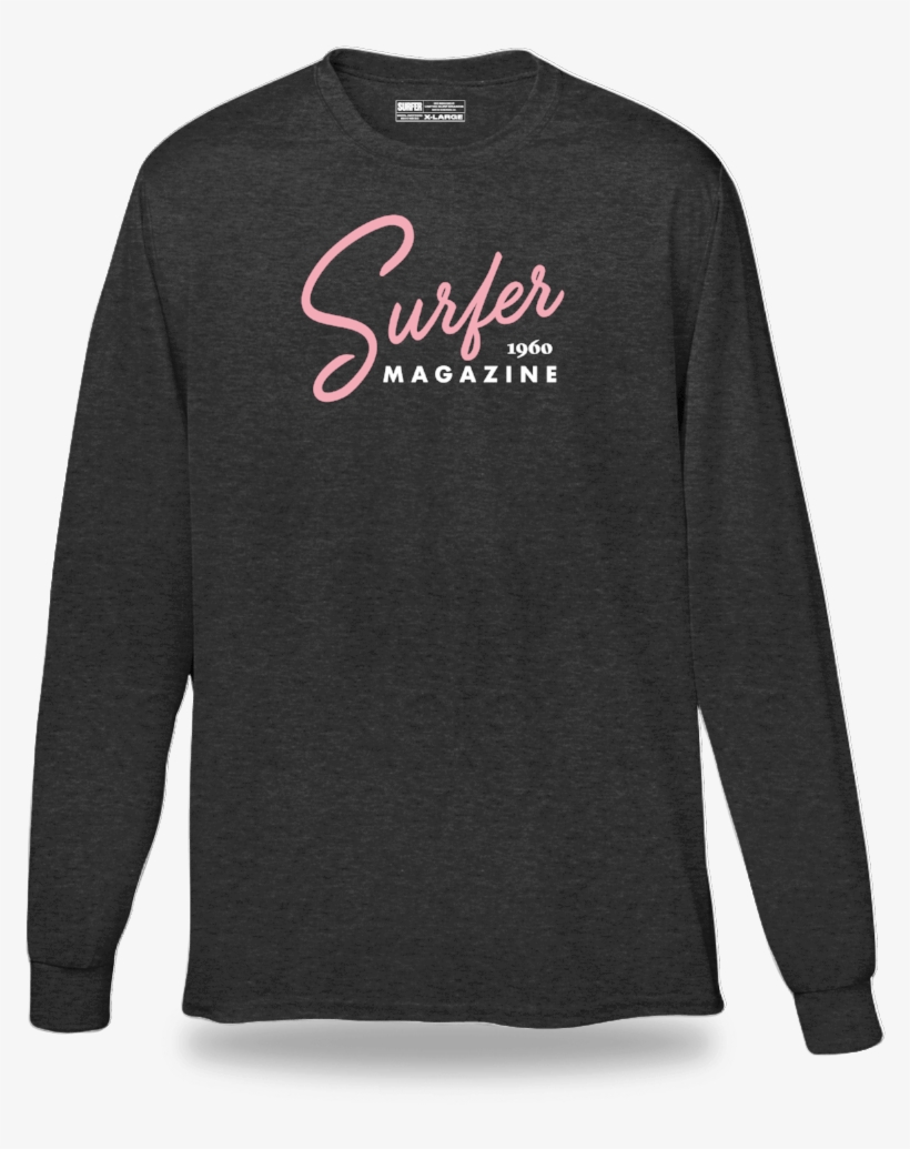 Surfer T Shirts Script L/s Tee - Sweatshirt, transparent png