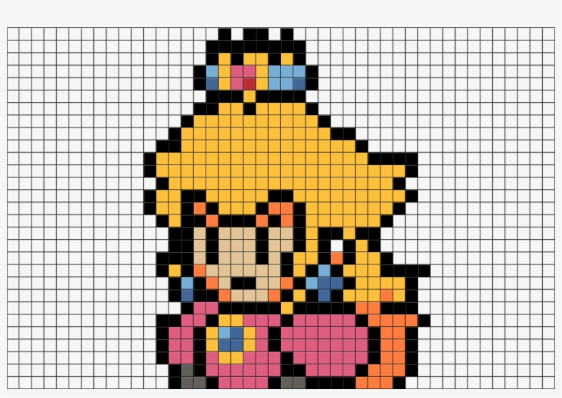 Pixel Art Mario Peach, transparent png