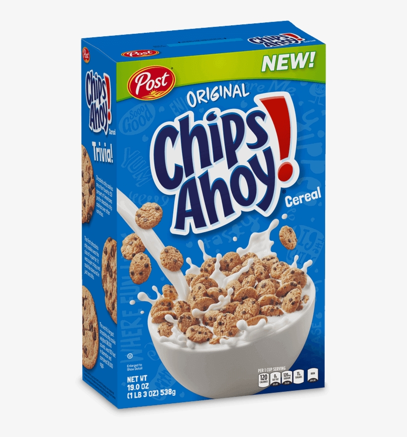 Chips Ahoy Cereal - Post Chips Ahoy Cereal, transparent png