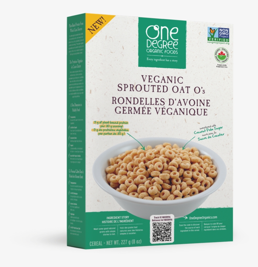 Sprouted Oat O's - One Degree Honey Os, transparent png