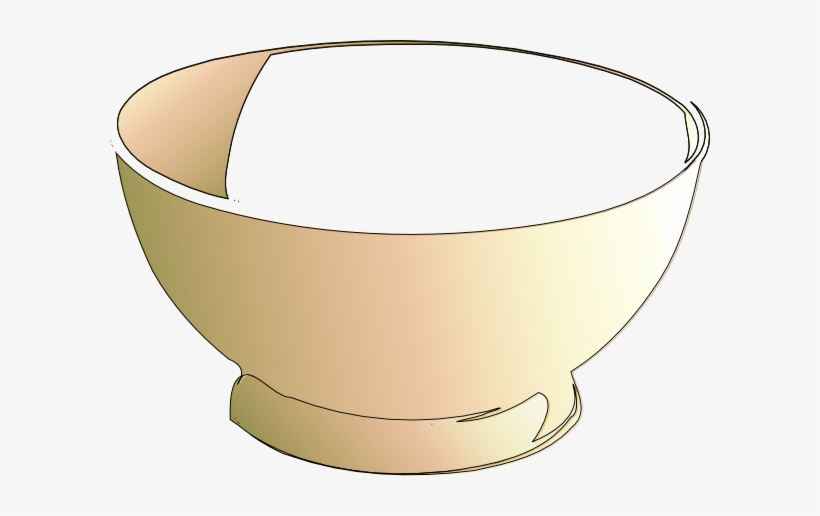 Empty Bowl Clip Art At Clker - Bowl Cartoon, transparent png