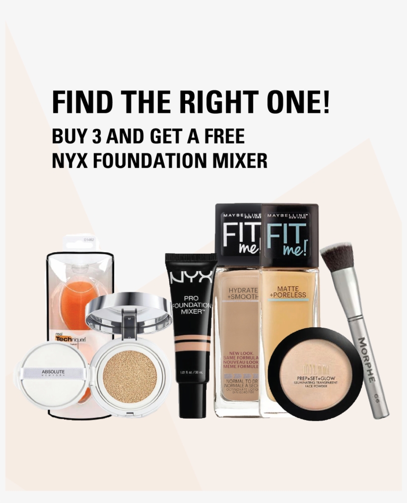 Nyx Cosmetics Pro Foundation Mixer, transparent png