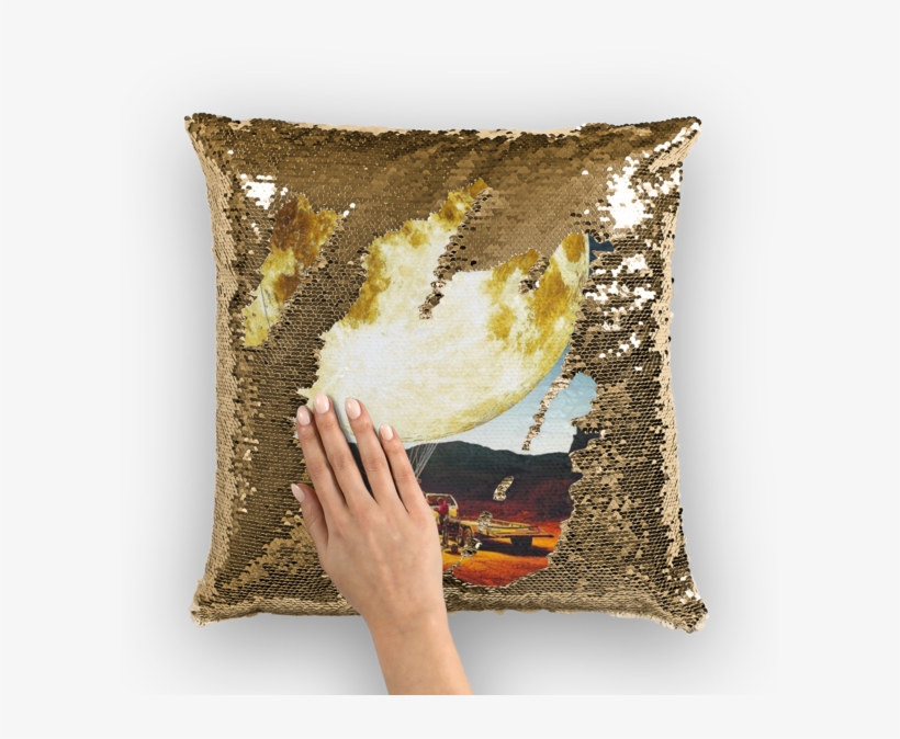 To The Moon And Never Back ﻿sequin Cushion Cover - Cushion, transparent png