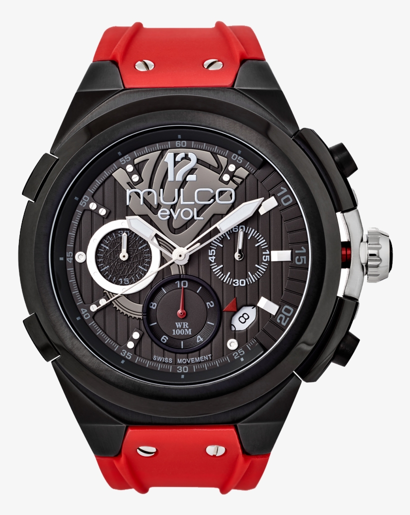 Relojes Mulco Hombre Modelo Evol Engine Se Diseño Aventurero, - Mulco Mw3-14091-065 Evol Engine Collection Black Band, transparent png