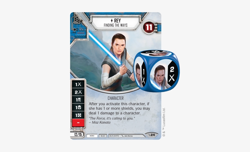 Swd08 Rey - Rey Star Wars Destiny, transparent png