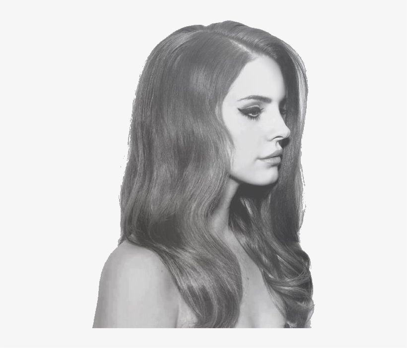 Lana Del Rey, Black And White, And Lana Image - Lana Del Rey Side Face, transparent png