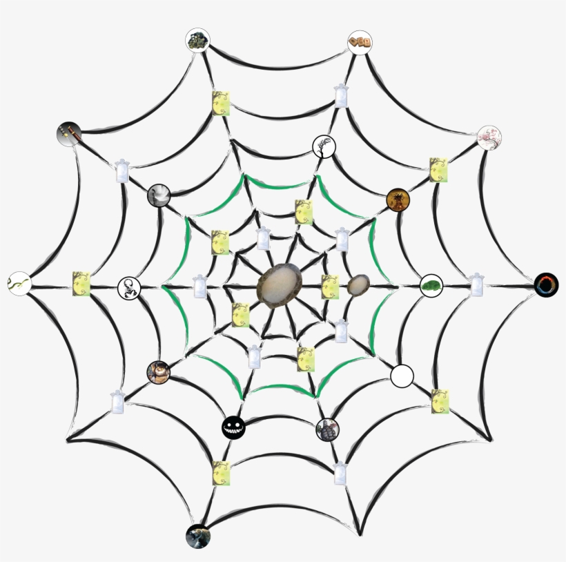 File - Spiderweb - Clip Art, transparent png