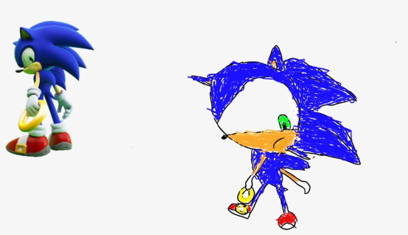 Download Transparent Sonic Drawing Im Really Bad By Solarisphase2 On ...