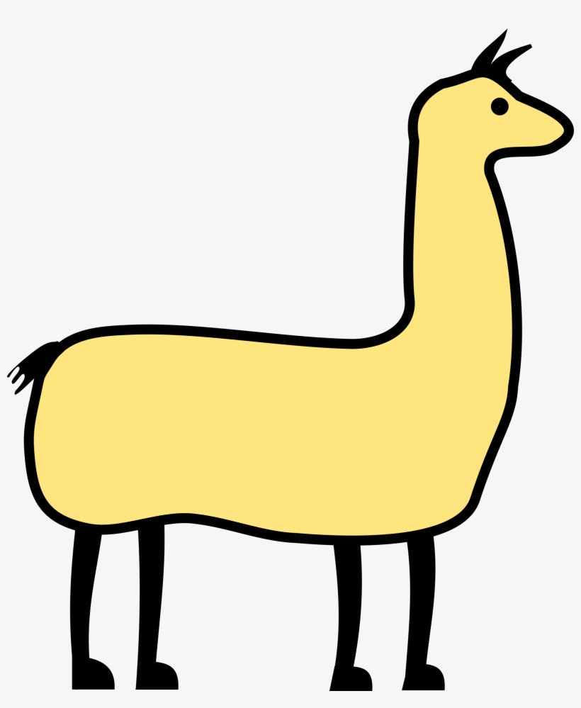 Big Image - Clipart Of A Llama, transparent png
