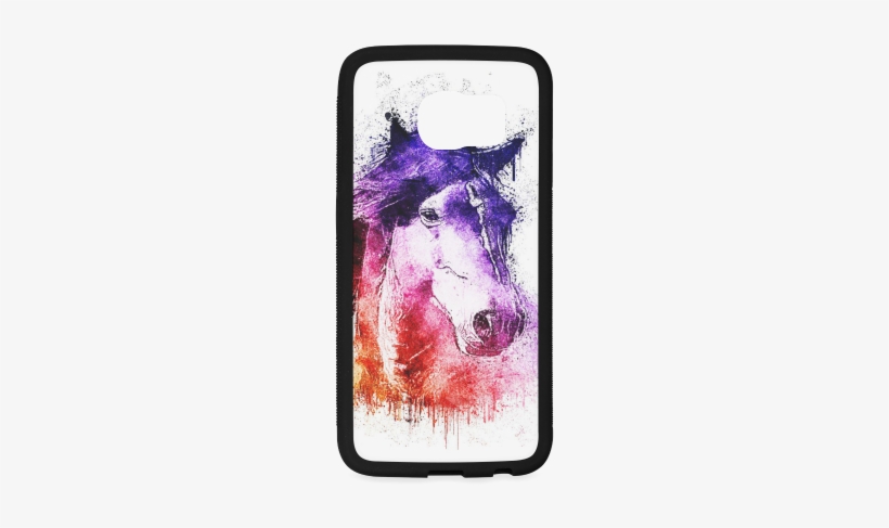 Watercolor Horse Rubber Case For Samsung Galaxy S6 - Watercolor Horse Pillow Case, transparent png