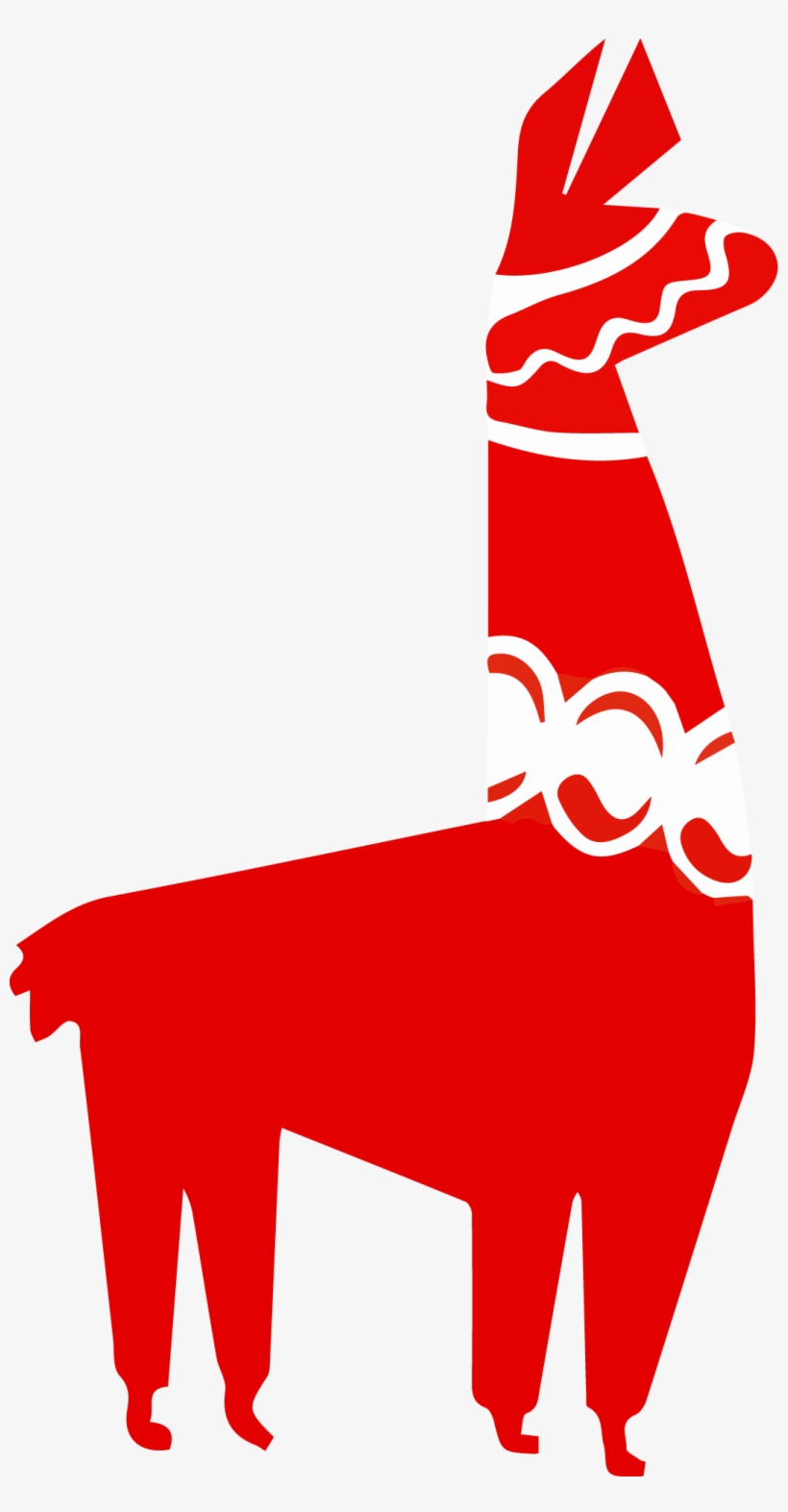 Red Llama, transparent png