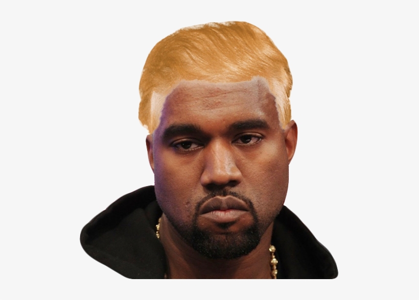 Kanyewest Kanye Trump Wig Ftestickers Freetoedit - Kanye West Really, transparent png