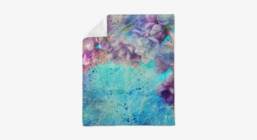 Watercolor Splatter And Beautiful Lilac Flowers Plush - Pretty Abstrqct Flower 2016 Monthly Planner, transparent png
