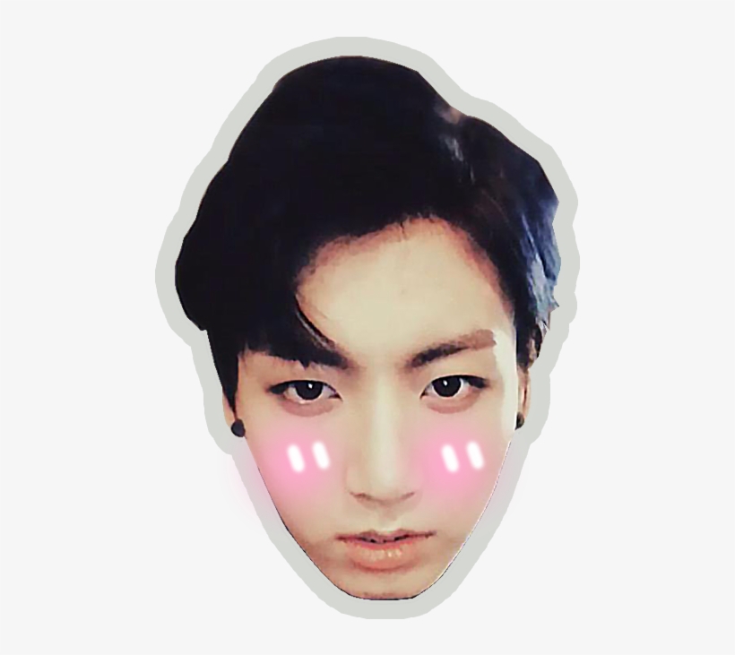 Jungkook Derp Png - Bts Head Icons, transparent png