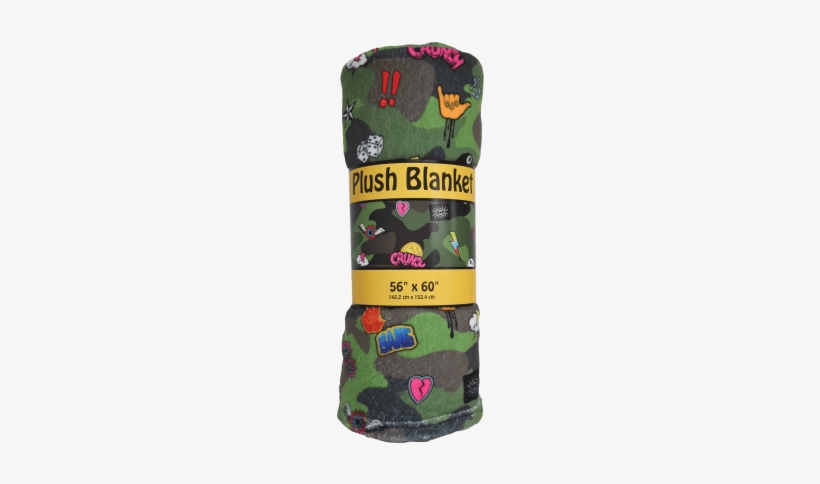 Camo Plush Blanket - Iscream 'neon Nights' Premium Plush 56" X 60" Fleece, transparent png