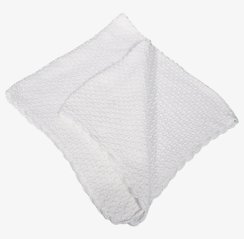 Popcorn Knit White 100% Cotton High Quality Shawl Blanket - White Blanket Png, transparent png