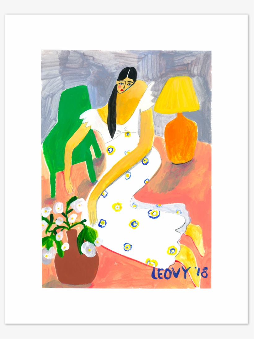 Fifi Dress By Ana Leovy - Painting, transparent png