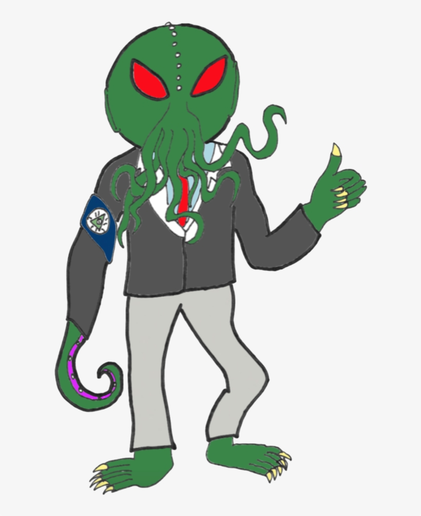 Cthulhu Illuminati By Rcherder On Deviantart Graphic - Cthulhu Cartoon Png, transparent png