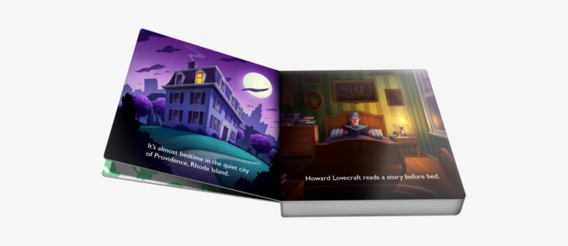 Sweet Dreams Cthulhu Hardcover Board Book - Open Board Book, transparent png