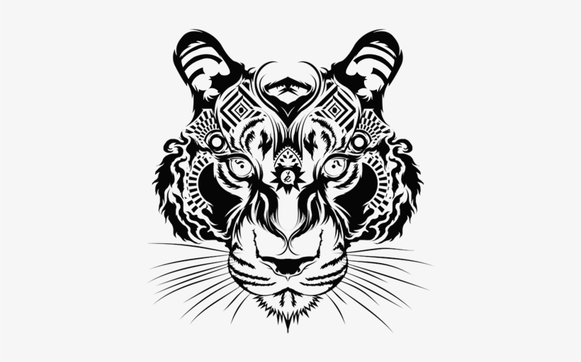 Bamboo Drawing Tiger - Drawing, transparent png