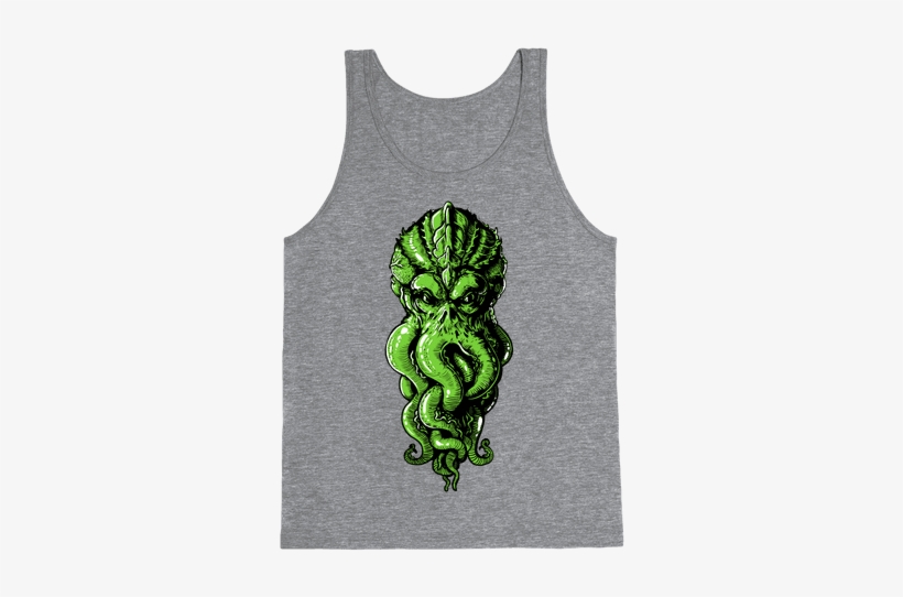 Cthulhu Tank Top - 10 Squats 100 Push Ups, transparent png