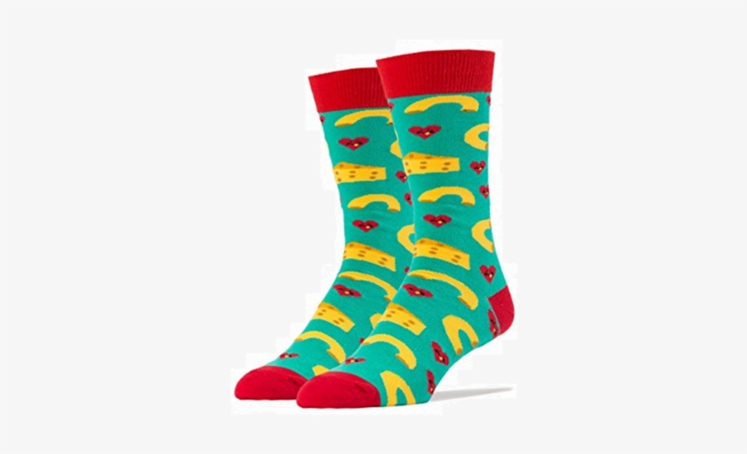 Men's Mac 'n Cheese Love Socks - Mens Mac And Cheese Socks, transparent png