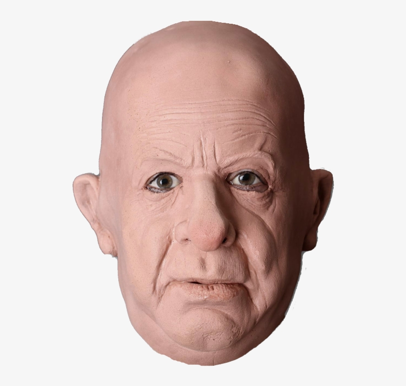 Bald Man Realistic Mask - Greyland Theater Maske Professor, transparent png