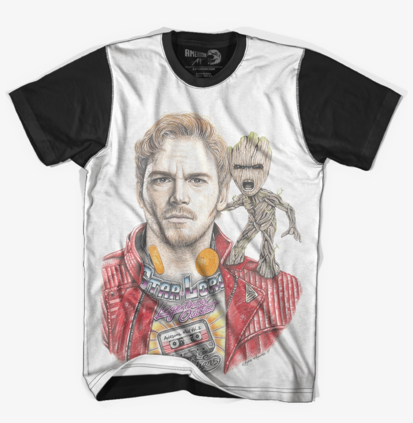 Star Lord & Baby Groot - Crossing The Delaware Trump, transparent png