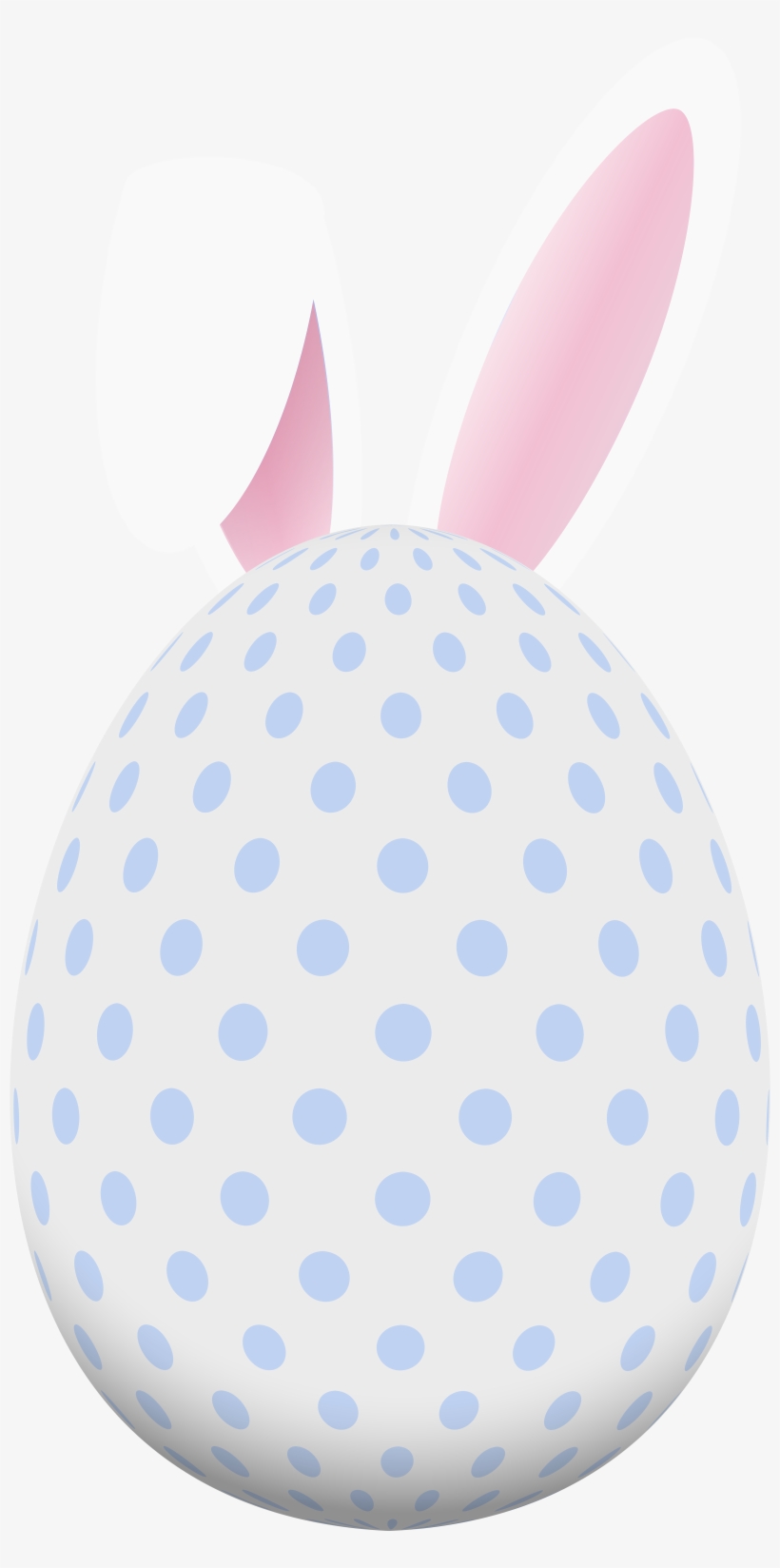Easter Egg With Bunny Ears Clipart, transparent png