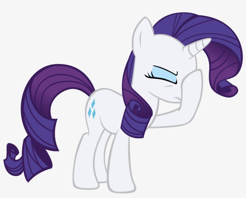 Facepalm Pony Facehoof Rainbow Dash Another Facehoof - Mlp Rarity Facehoof, transparent png
